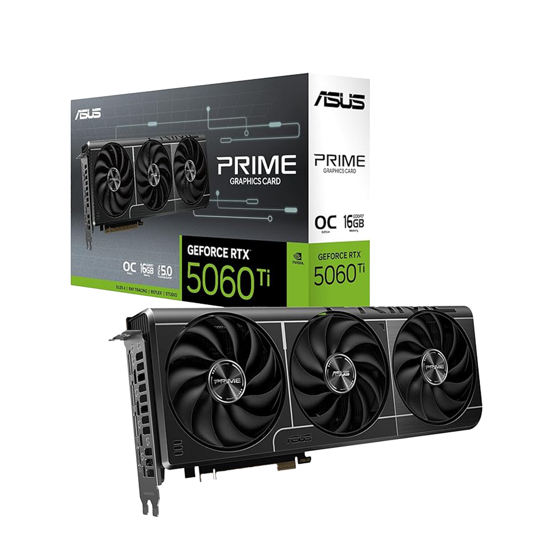 ASUS PRIME GeForce RTX 5060 Ti 16GB GDDR7 OC Graphics Card