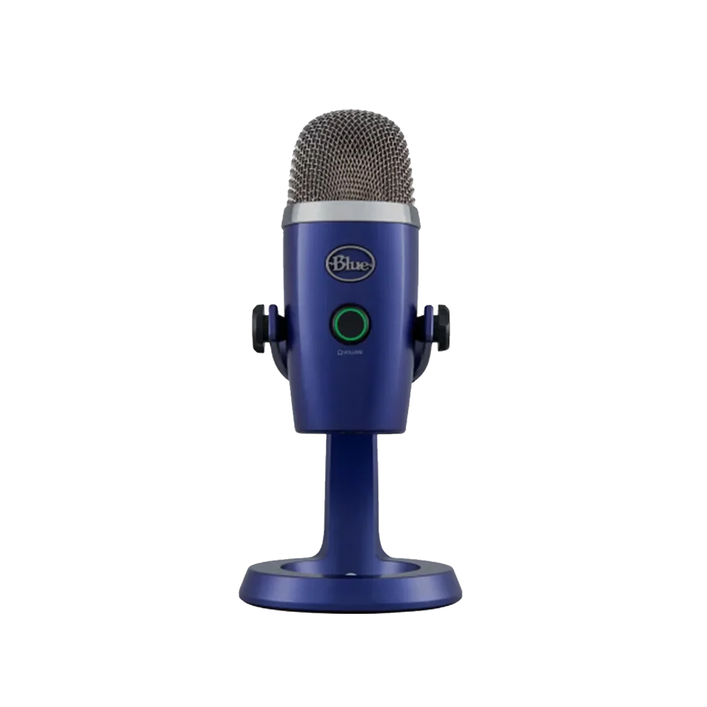 LOGITECH YETI NANO Premium Dual-Pattern USB Microphone with Blue VO!CE BLUE