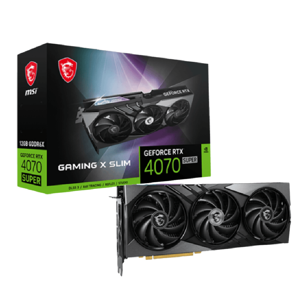 MSI GeForce RTX 4070 Super 12G Gaming X Slim Graphics Card