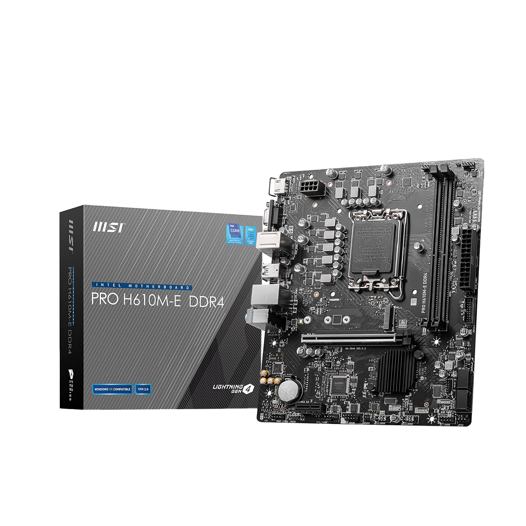 MSI PRO H610M-E DDR4 Motherboard