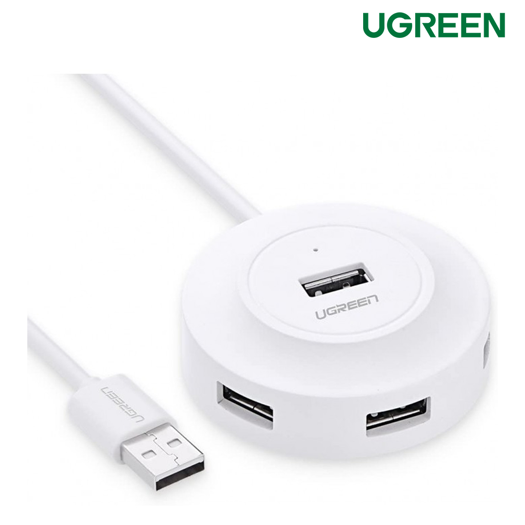 UGREEN USB 2.0 HUB 4 PORTS 1M (WHITE)