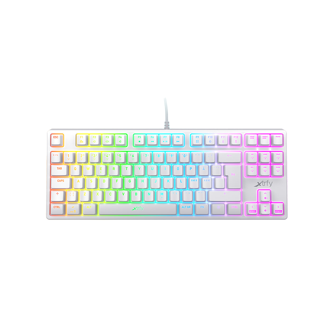 XTRFY K4 TKL RGB (OPEN BOX) ALL WHITE