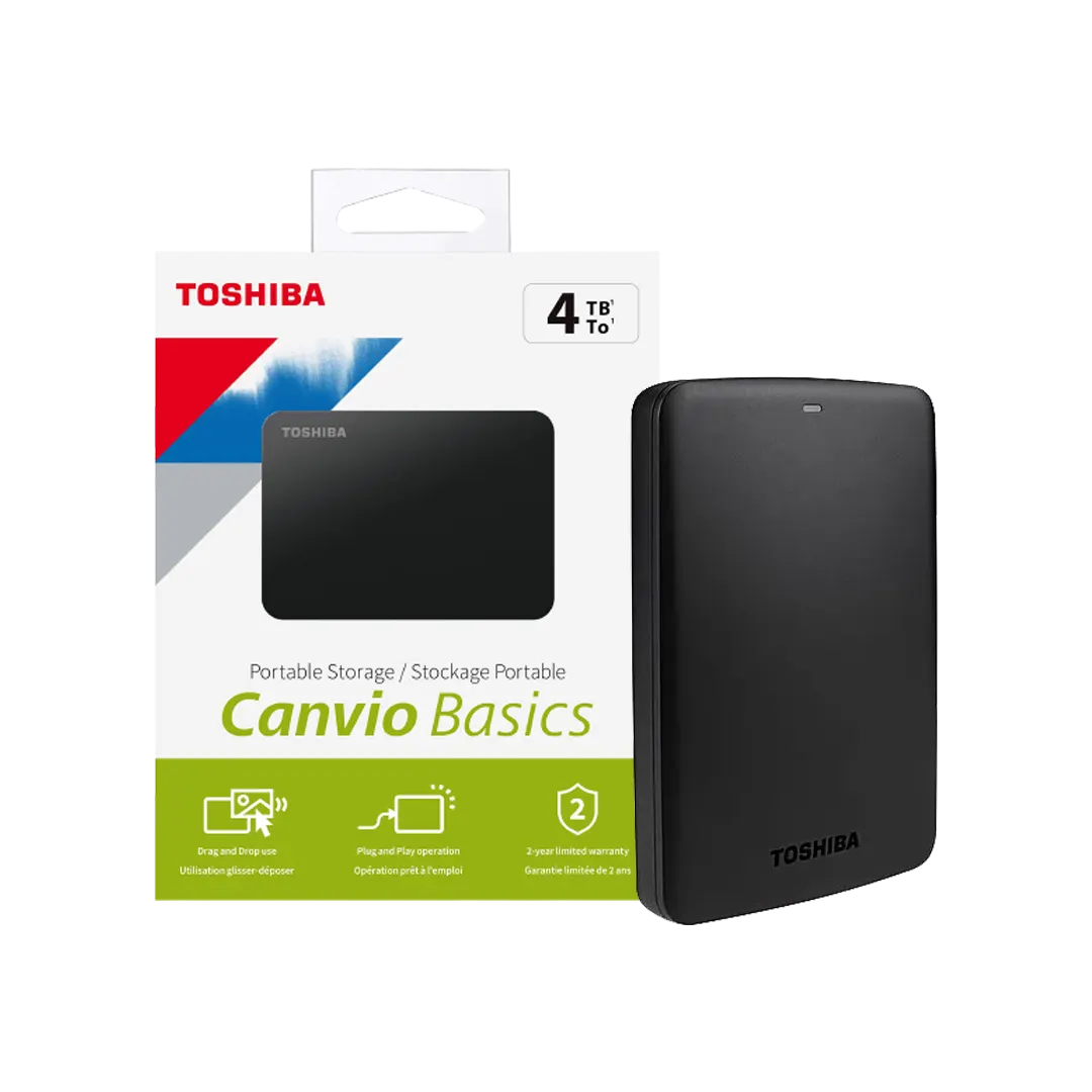 Toshiba Canvio Basics 2TB Portable External Hard Drive USB 3.0 for