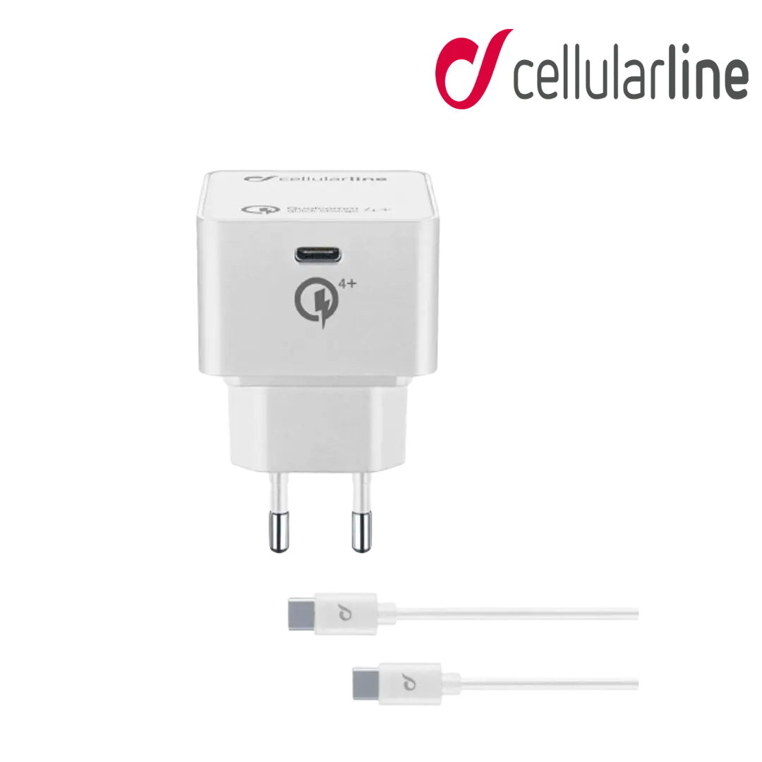 CELLULARLINE Qualcomm 4+ Quick Charger Kit 30W - White