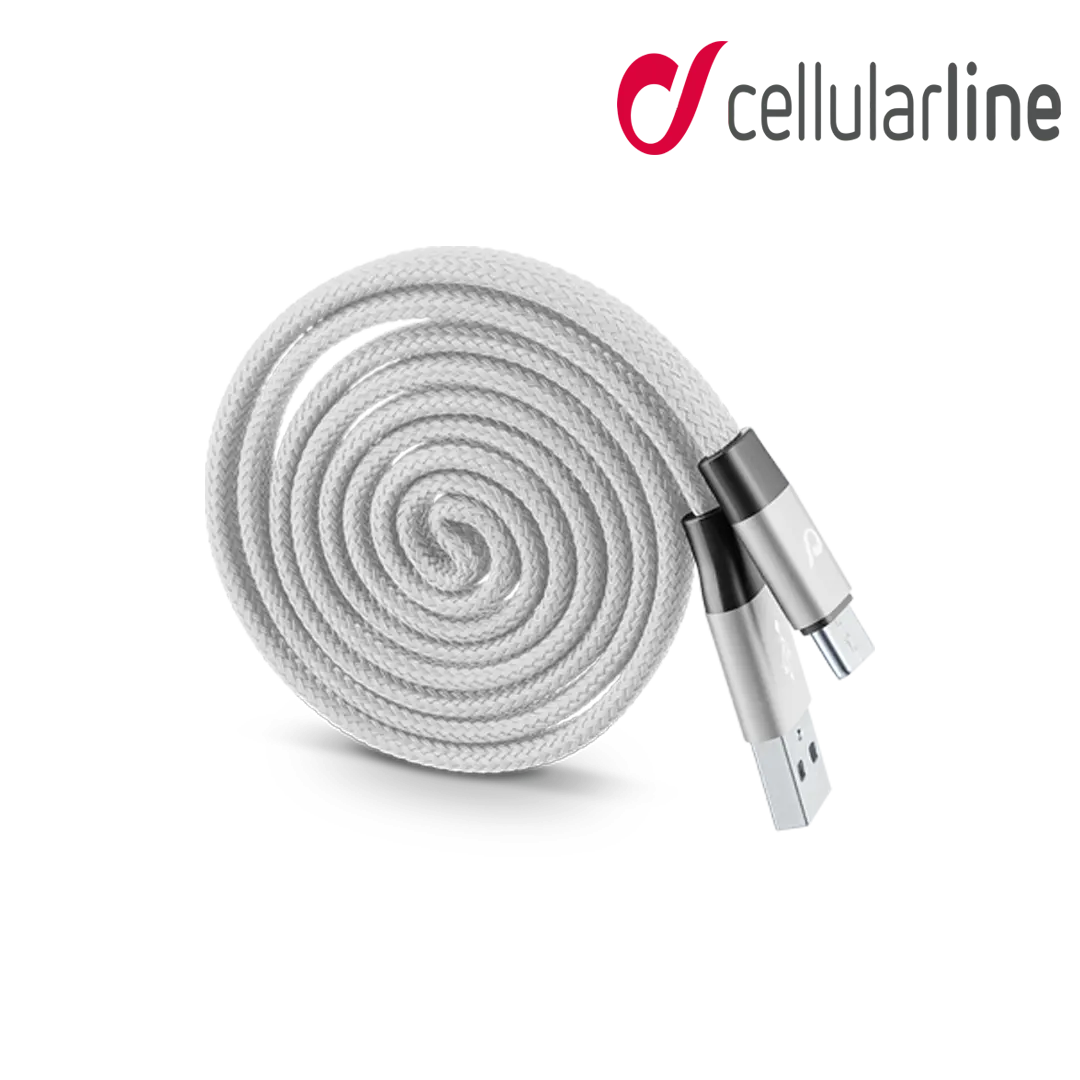 CELLULARLINE Yo-Yo Cable USB Type C Connector Grey - 100cm