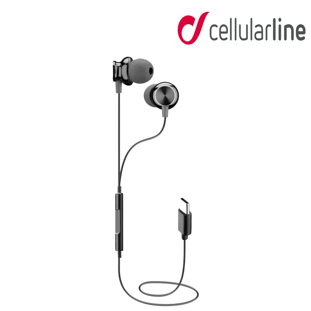 CELLULARLINE Sparrow Stereo In-Ear Earphones Type C - Black