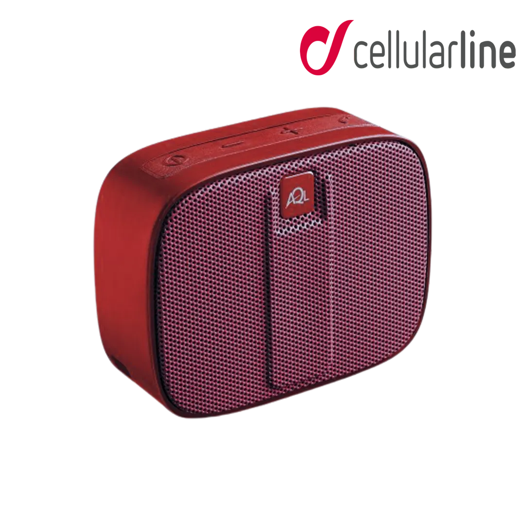 Cellularline AQL Digital-outlet-lb – Brilliant Red Bluetooth Speaker Portable - Fizzy