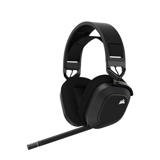 CORSAIR HS80 RGB WIRELESS Premium Gaming Headset with Spatial Audio — Carbon (OPEN BOX)