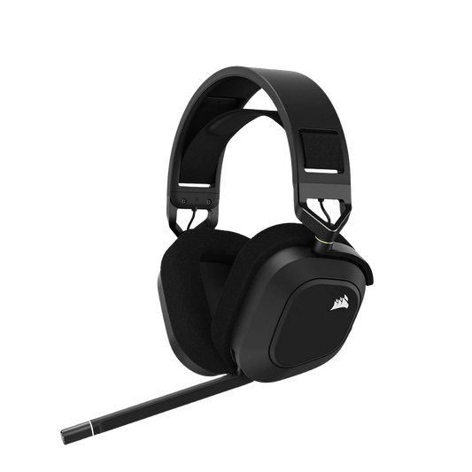 CORSAIR HS80 RGB WIRELESS Premium Gaming Headset with Spatial Audio — Carbon (NO BOX)