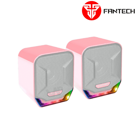 FANTECH GS202 SONAR USB  RGB Gaming & Music Speaker  (Pink Sakura Edition)