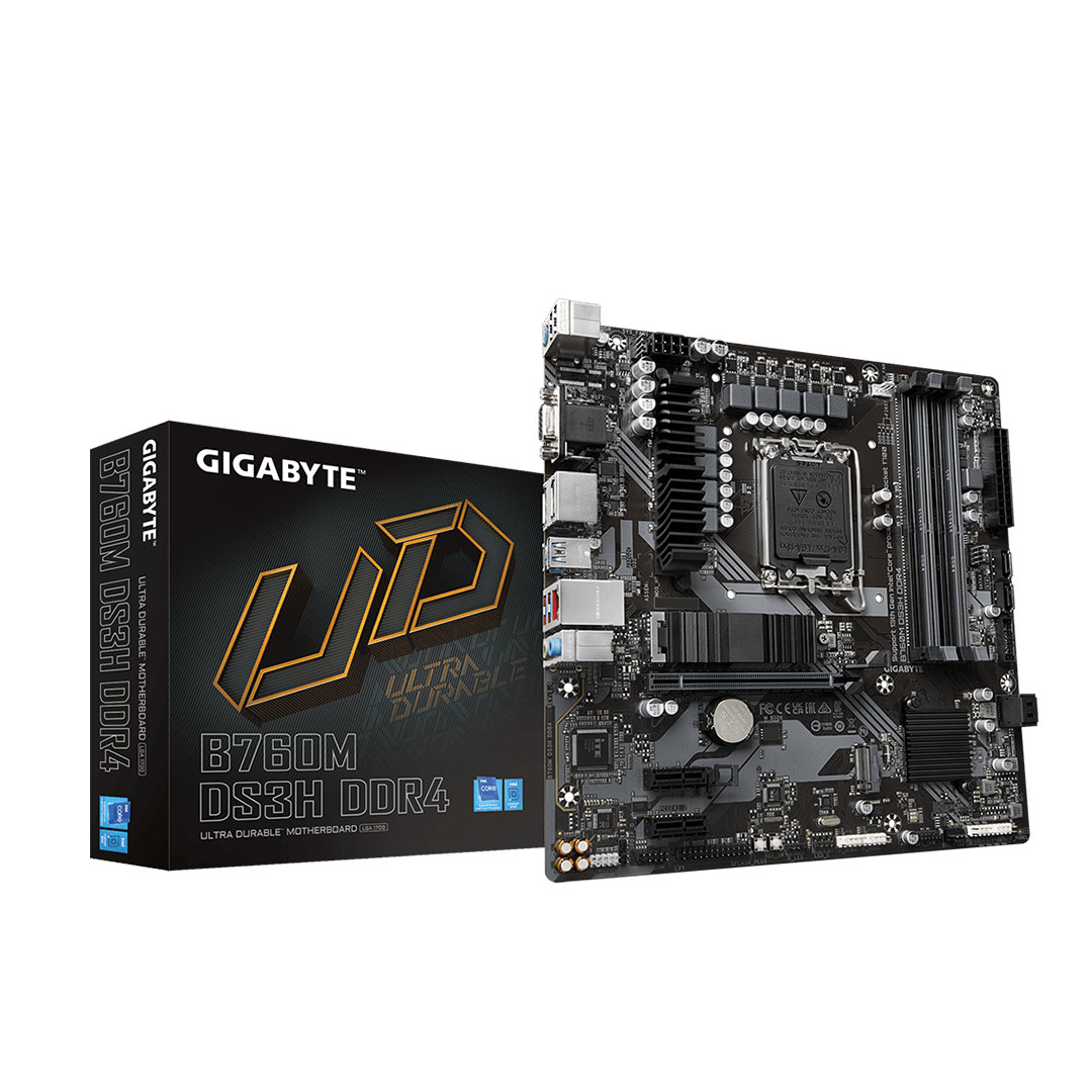 GIGABYTE B760M DS3H DDR4 Motherboard