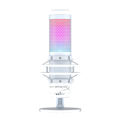 HYPERX QUADCAST S USB MICROPHONE  WHITE