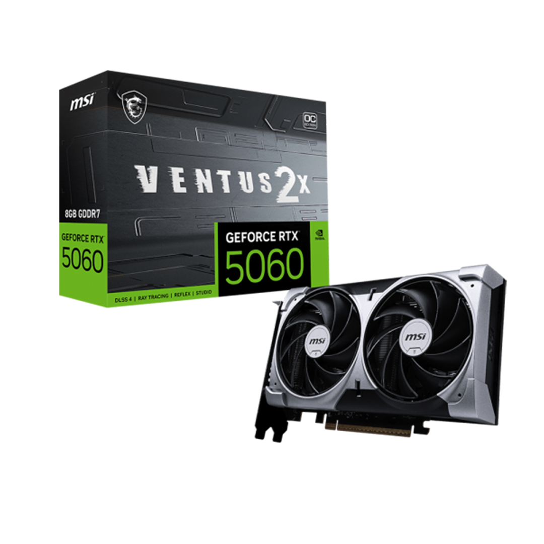 MSI GeForce RTX 5060 8G Ventus 2X OC Graphics Card