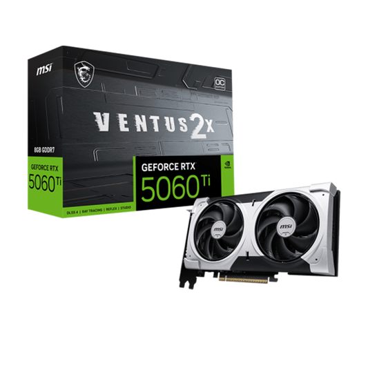 MSI GeForce RTX 5060 Ti 8G Ventus 2X OC Plus With DLSS 4 8GB GDDR7 Graphics Card