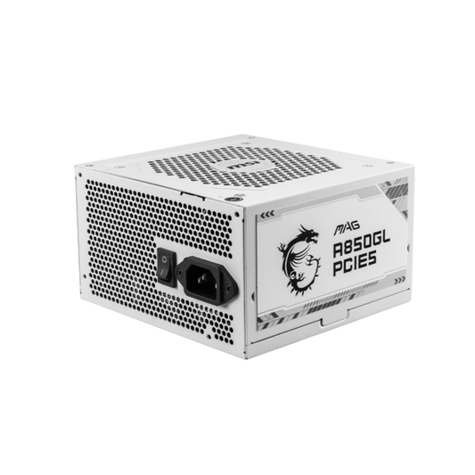 MSI MAG 850GL PCIE 5 White Gaming Power Supply