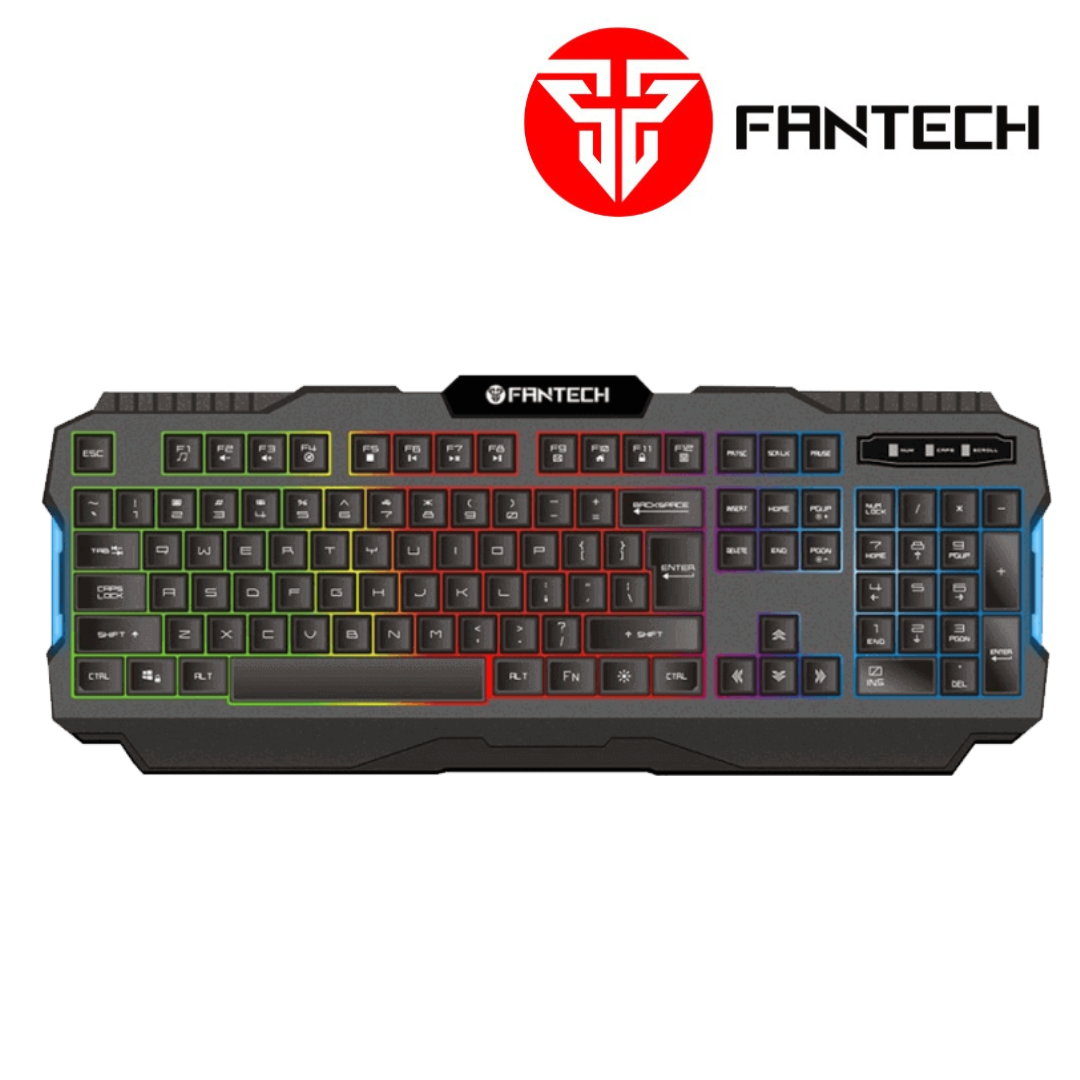Fantech Keyboard Layout Fantech K511 Hunter Pro RGB Gaming Keyboard with Arabic Letter ...