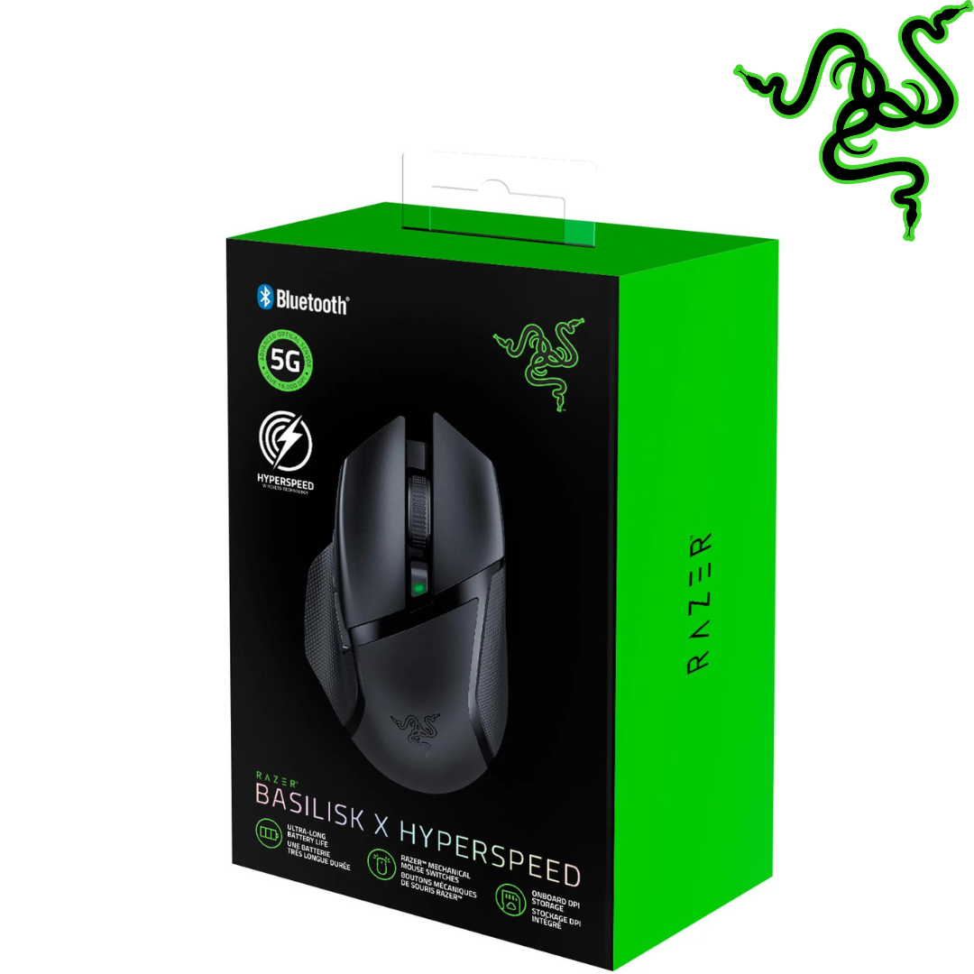 Razer Basilik X Hyperspeed Wireless Gaming Mouse - Black (NO BOX)