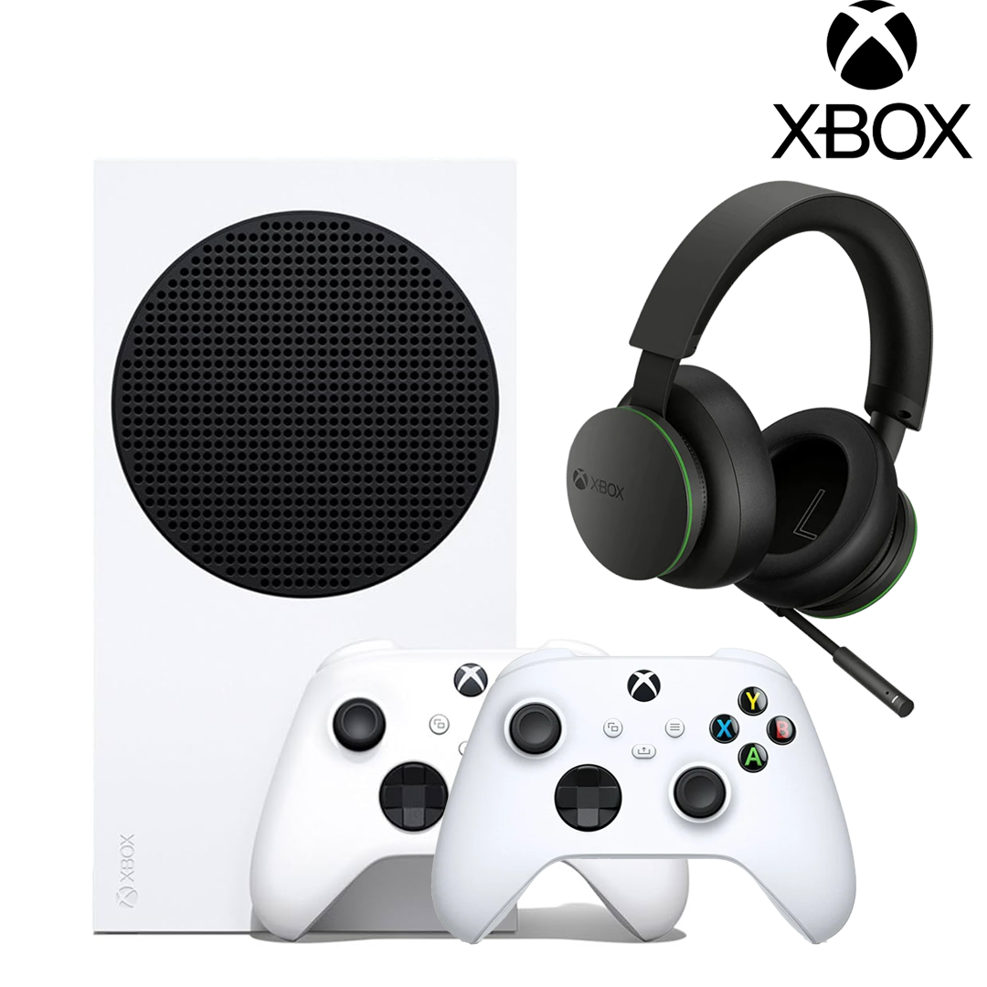 XBOX Series S with 2 Controllers and XBOX Wireless Headset