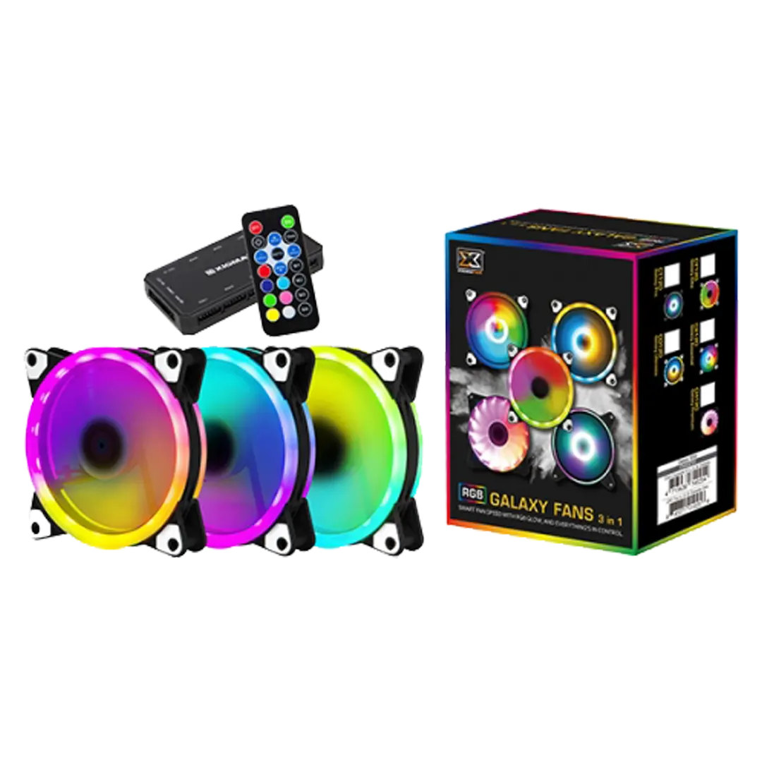 XIGMATEK Galaxy Elite RGB  Fans Set 3in1 - CY120