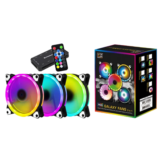 XIGMATEK Galaxy Elite RGB  Fans Set 3in1 - CY120