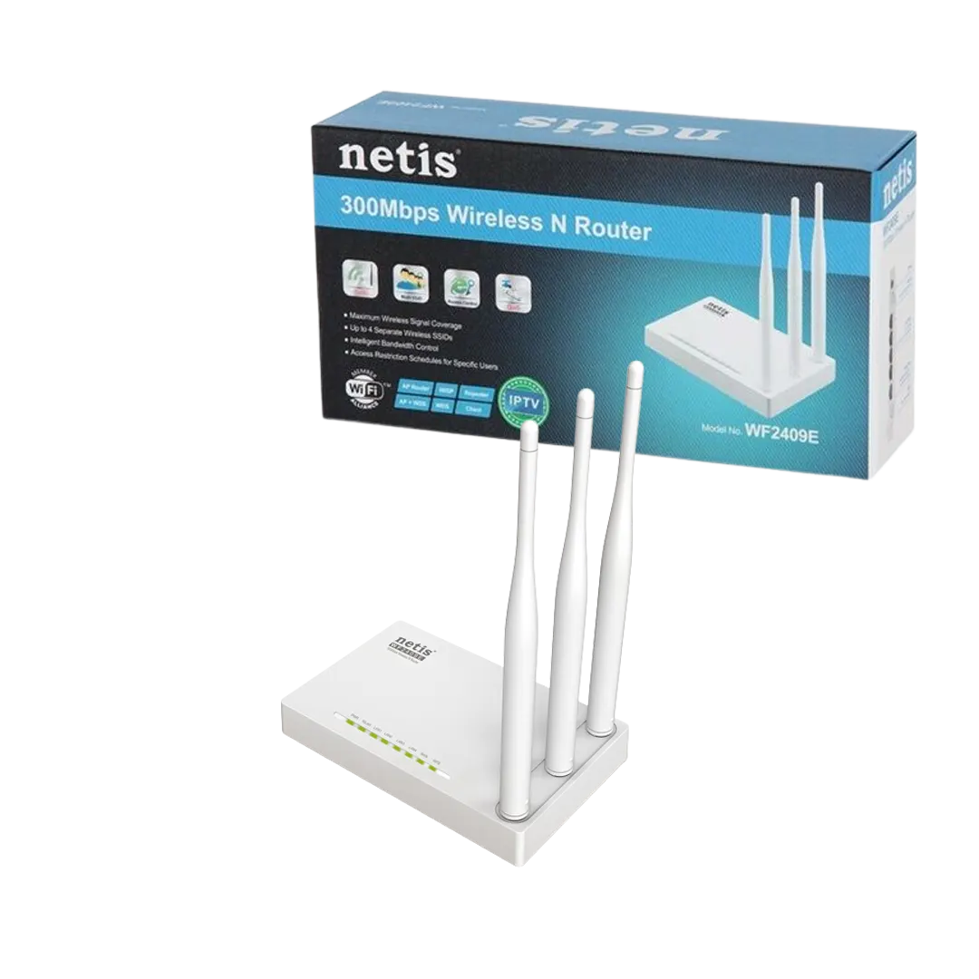 Netis WF2409E 300Mbps High Speed N Router 3x5dBi Antennas – Digital ...
