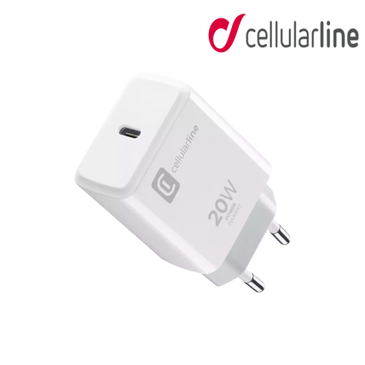 CELLULARLINE USB C Fast Wall Charger For Apple - White