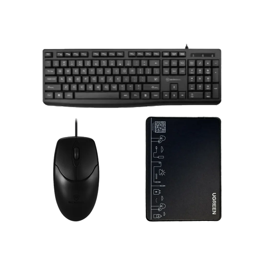 Micropack Classic Keyboard & Mouse & Mouse Pad