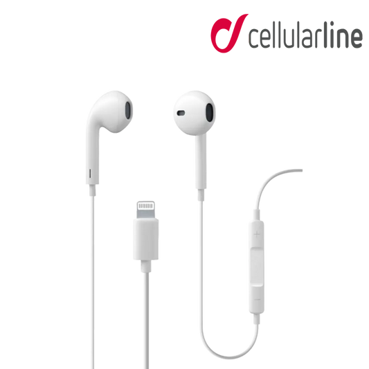 CELLULARLINE Swan Stereo In-Ear Earphones Lightning - White