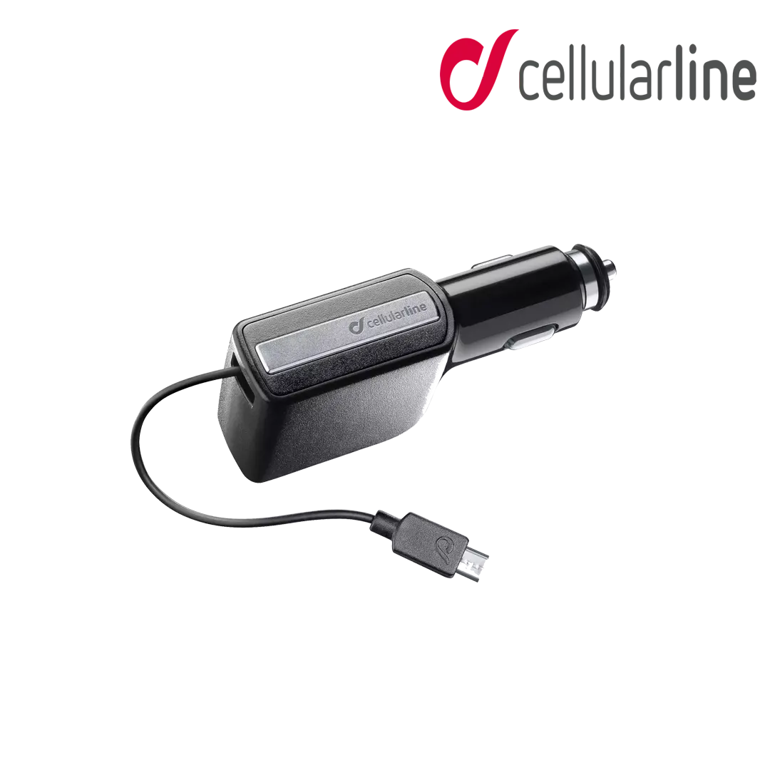 Cellularline Roller Car Charger Micr USB 10W - Black