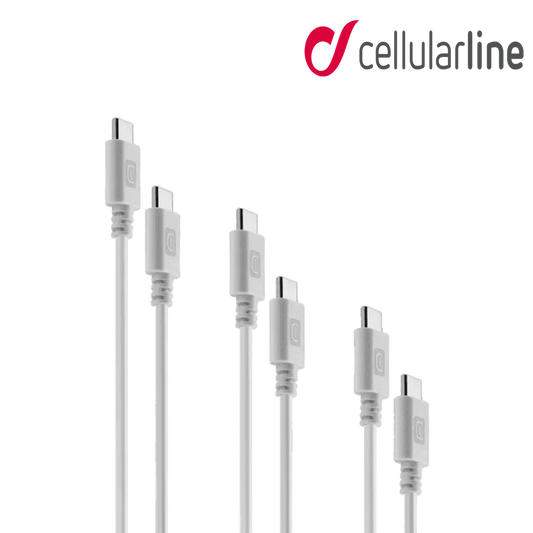 Cellularline Multipack USB-C To USB-C - 3Pcs