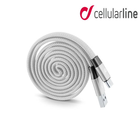 CELLULARLINE Yo-Yo Cable USB Type C Connector Grey - 100cm