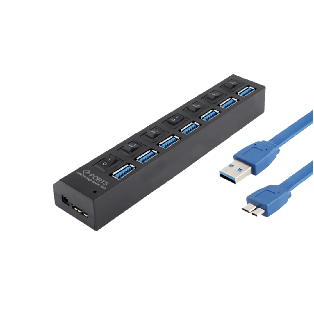High Quality 3.0 USB Hub Support 1TB - 7 Ports