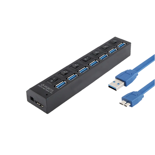 High Quality 3.0 USB Hub Support 1TB - 7 Ports