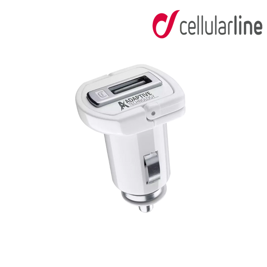 CELLULARLINE USB Adaptive Car Fast Charger 15W - White