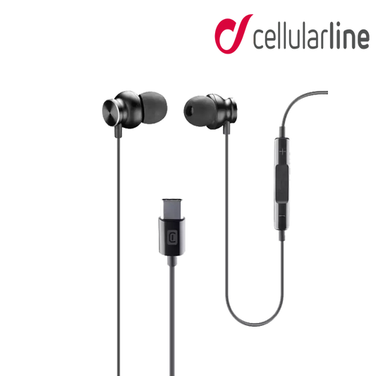 CELLULARLINE Sparrow Stereo In-Ear Earphones Type C - Black
