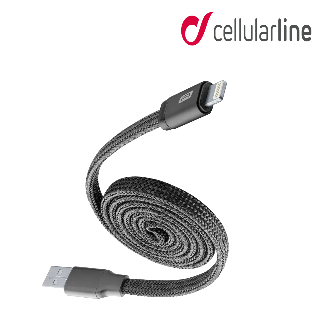 Cellularline Yo-Yo Cable I-Phone Lightning Connector Black - 100cm