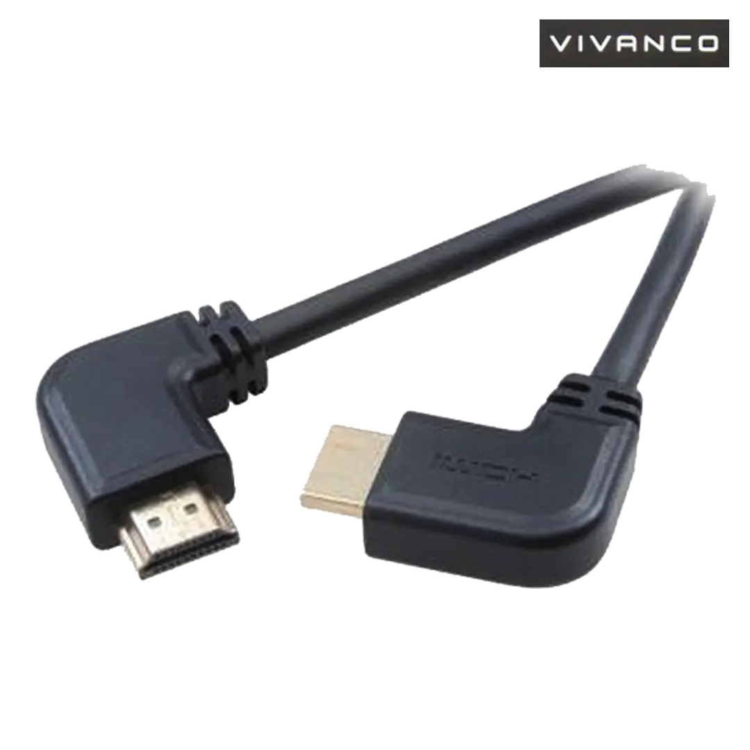 Vivanco High Speed 90° Angled HDMI Cable With Ethernet - 1.5m