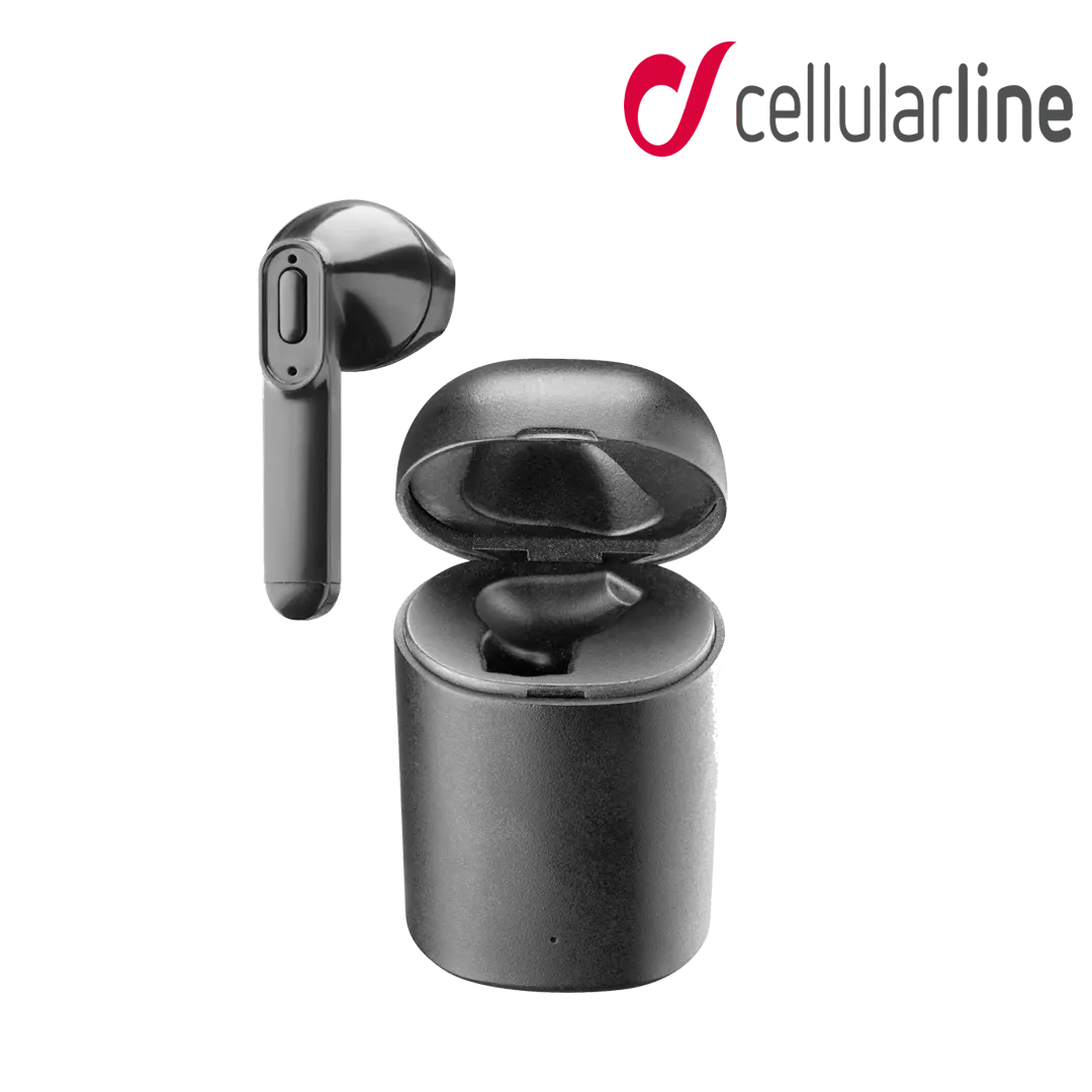 Cellularline Power Capsule Bluetooth Mono Headset With Charger Case