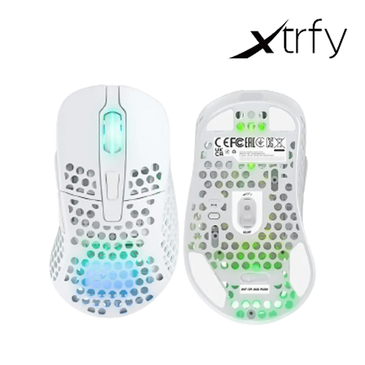 XTRFY M4 RGB Ultra Light Wireless Gaming Mouse White (OPEN BOX)