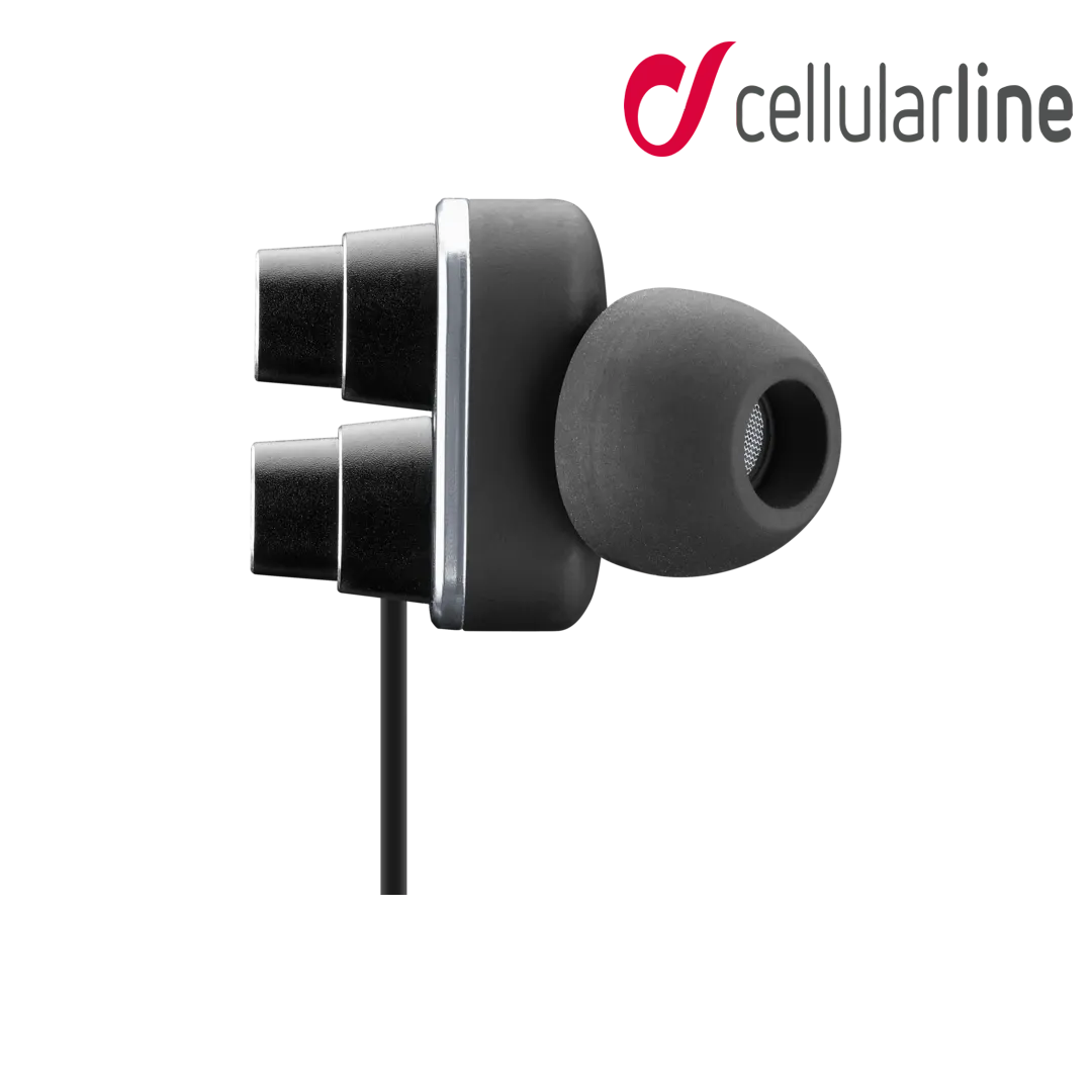 Cellularline Duet Dual Driver Bluetooth Earphones (Black)